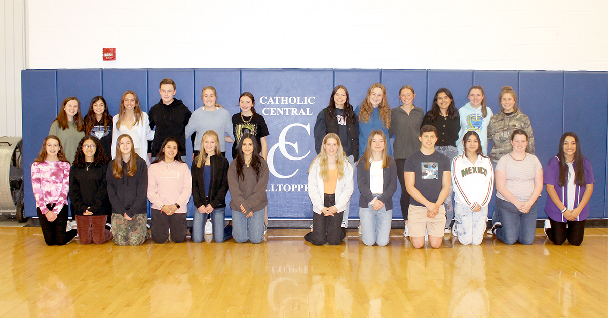 Catholic Central High School students in Burlington turn ghouls into