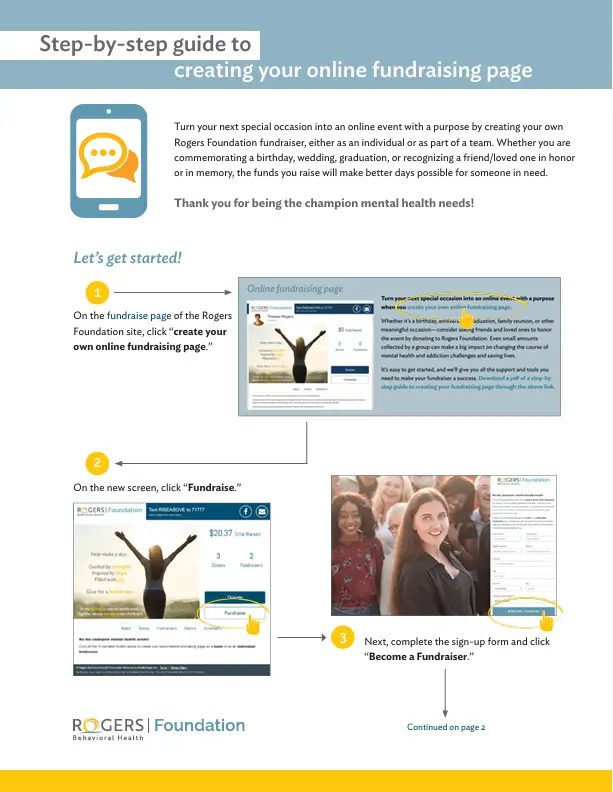Online fundraising step by step guide