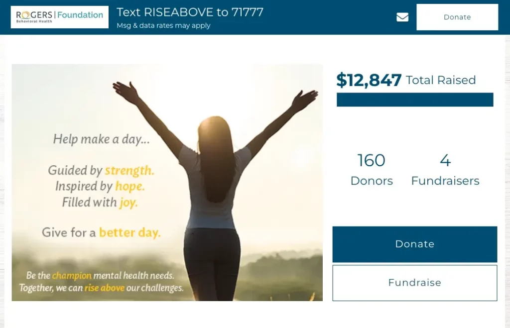Fundraising screen online